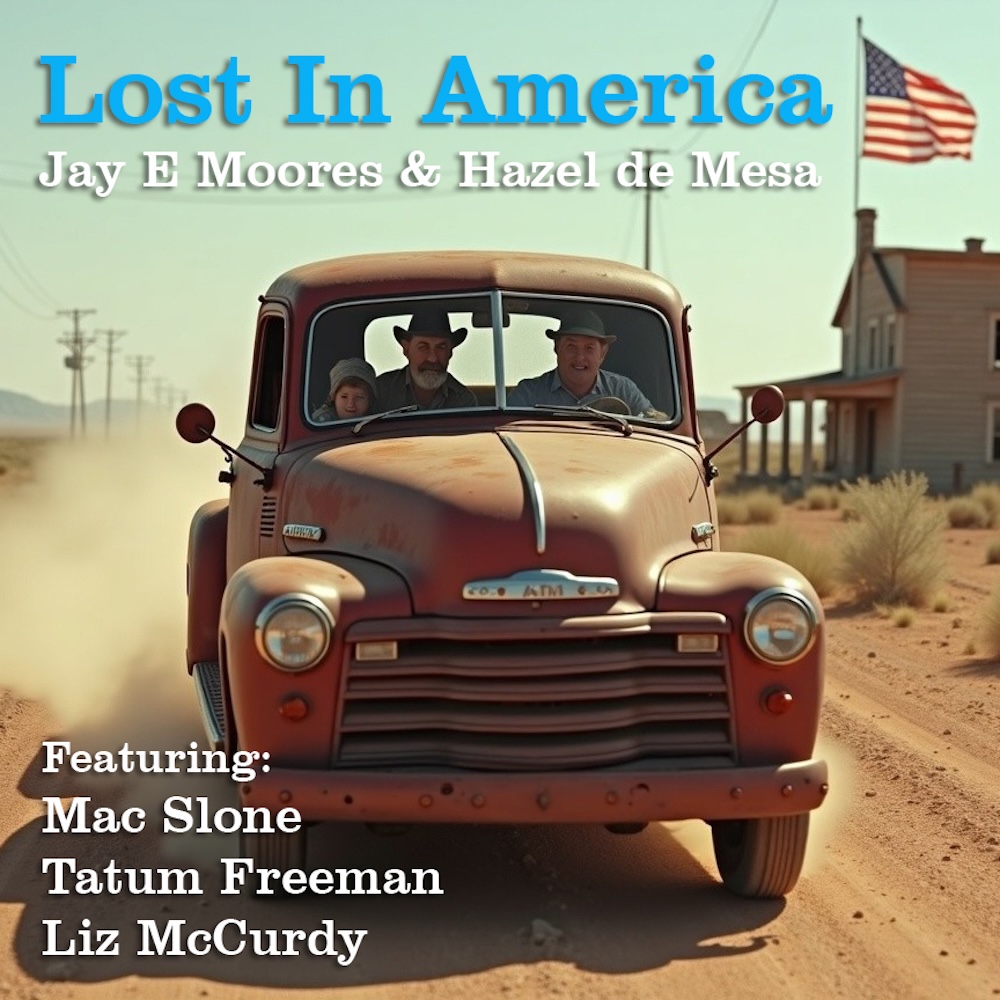 Lost In America, by Jay E Moores, featuring Hazel de Mesa, Tatum Freeman, Liz McCurdy, and Mac Slone